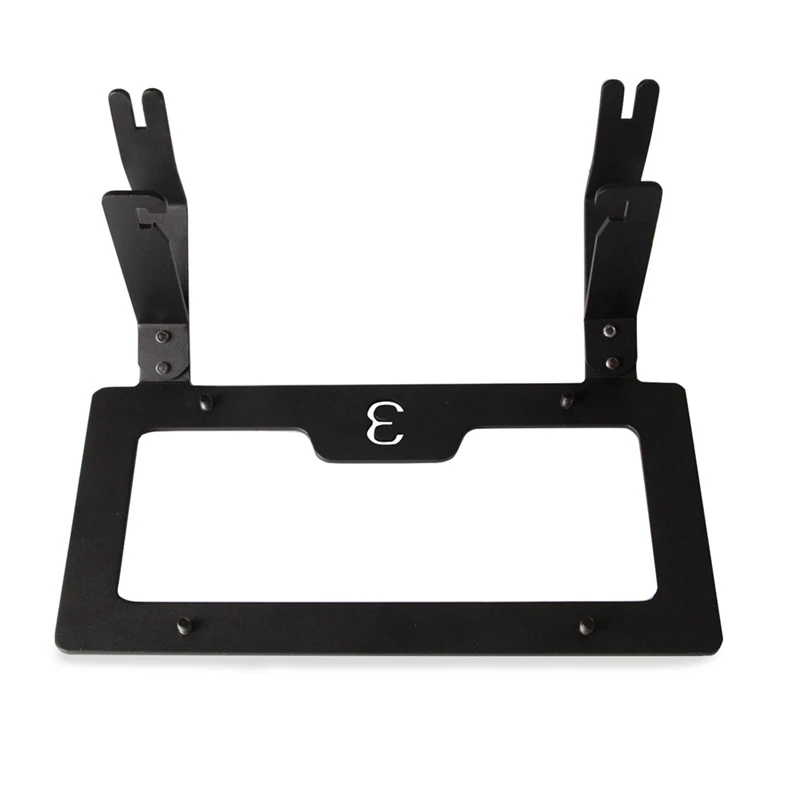 Stand NO-Drill, Non-Porous, NO-Adhesive Front License Plate Mounting for Tesla Model 3 Front License Plate Mount Slipstream Lice