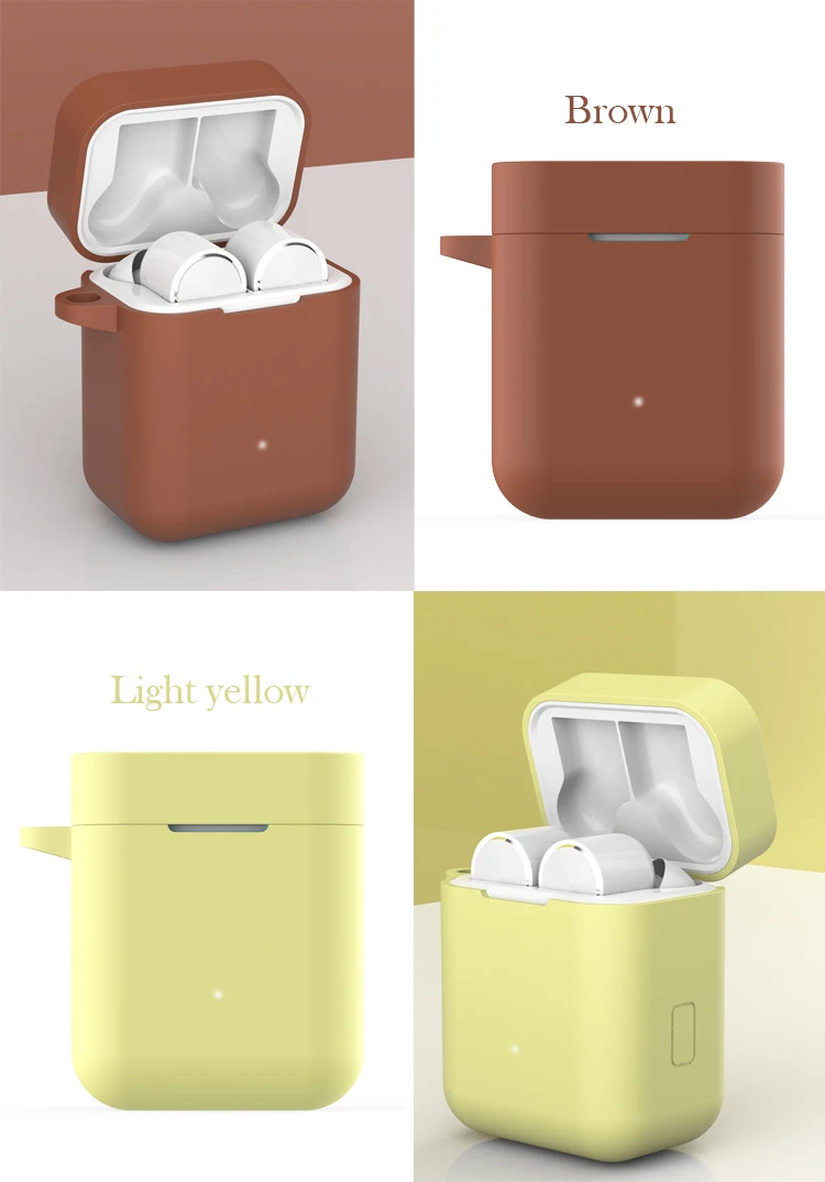 Силиконовый наушник чехол для Xiao mi Airdots Pro противоударный защитный чехол для Xiaomi mi Air TWS Беспроводная Bluetooth сумка для гарнитуры