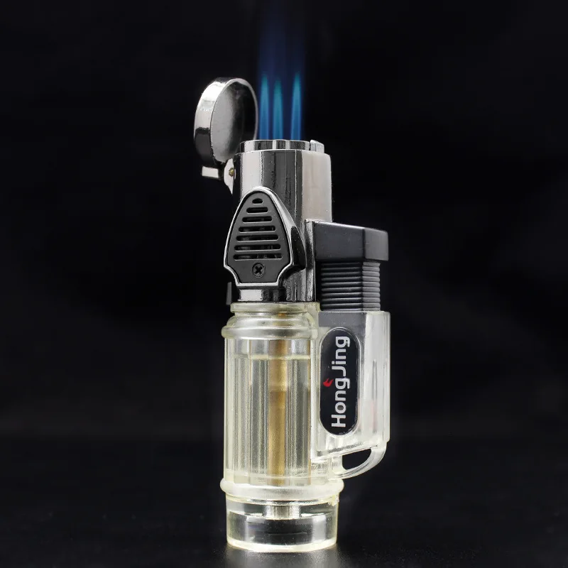 Windproof Torch Jet Turbo Gas Lighter Three Nozzles BBQ Ignition