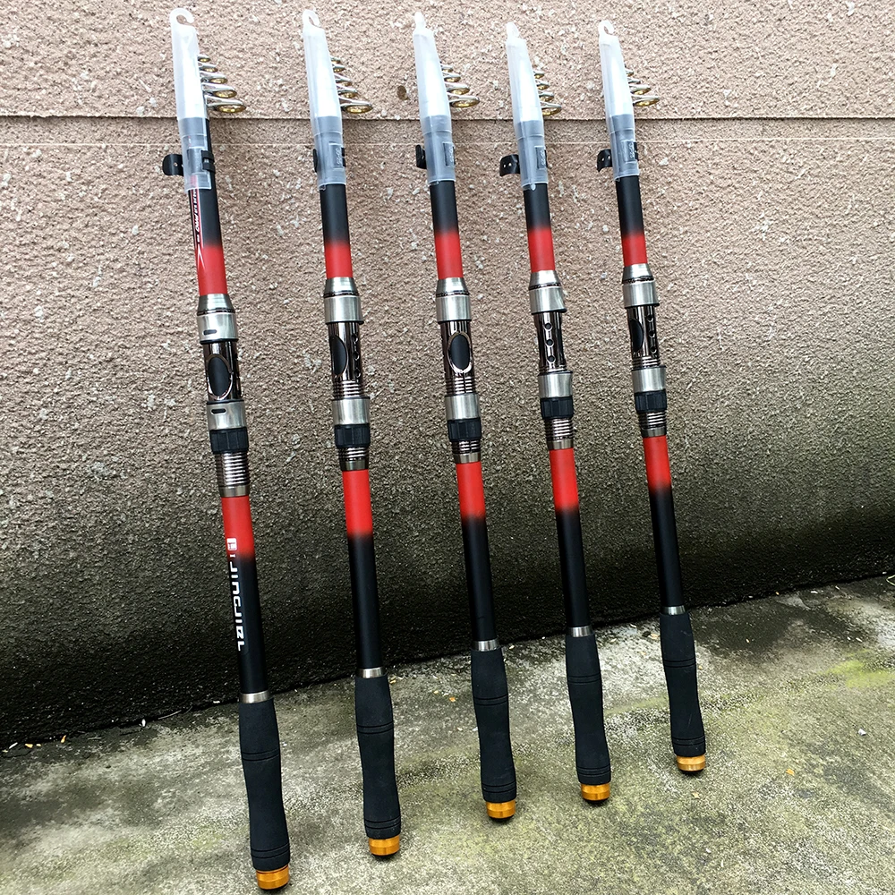 

FDDL Fishing Rod 99% Carbon Fiber 2.1/2.4/2.7/3.0/3.6M Super Hard Telescopic Carbon Spinning Pole Sea Fishing Stick Metal Ring