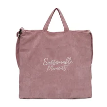 Осенне-зимняя новая стильная Вельветовая Холщовая Сумка женская сумка на плечо вышитая картина большая емкость ручная сумка