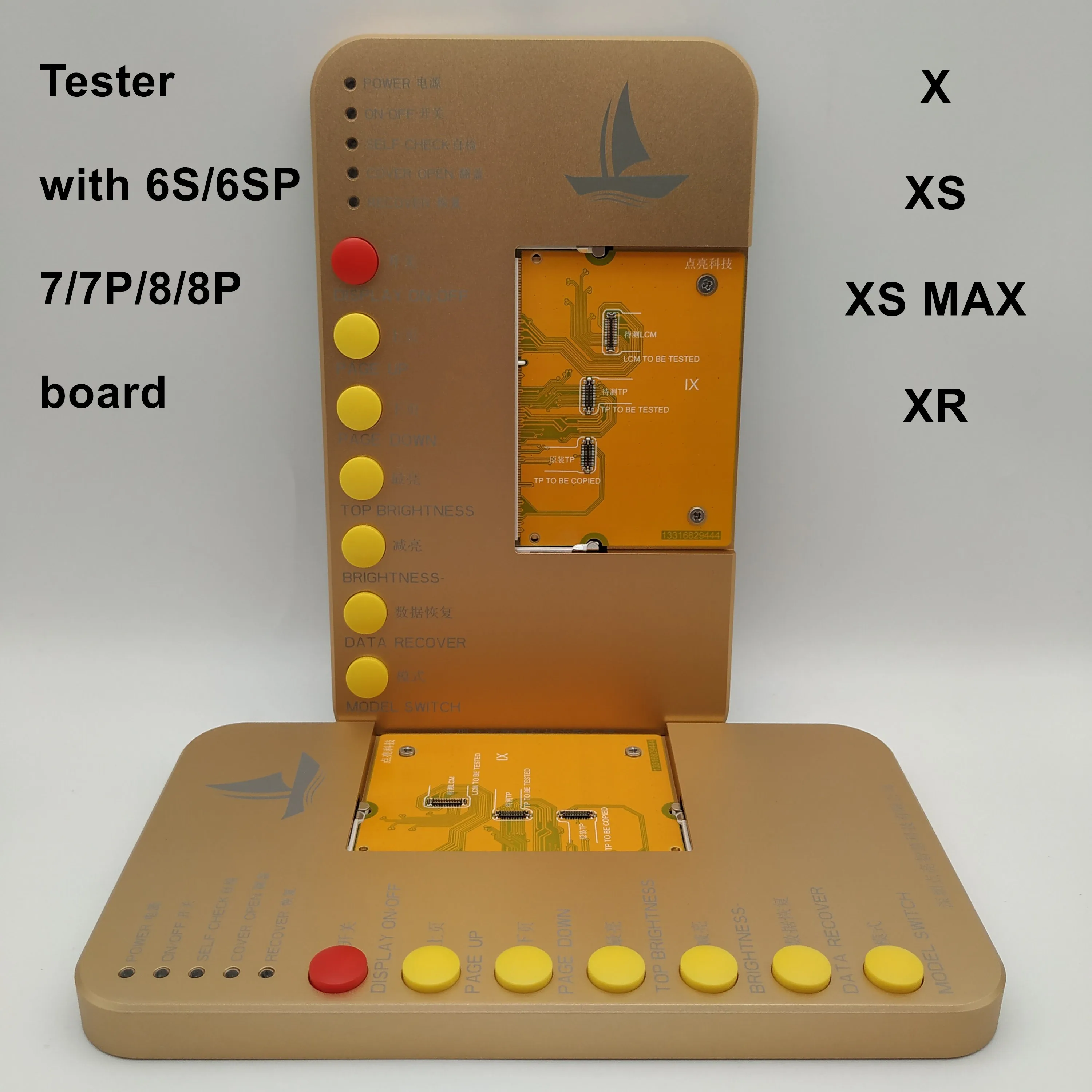 LCD 3D Touch Multifunctional Tester for iPhone 6s 6sp 7 7p 8 8p and X-XS-XSMX-XR light sensor and tr