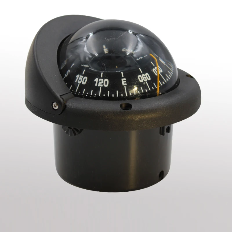 Pivoting Nautical Compass Car Marine Guide Ball with Magnetic Declination Adjustment Marine lifeboat