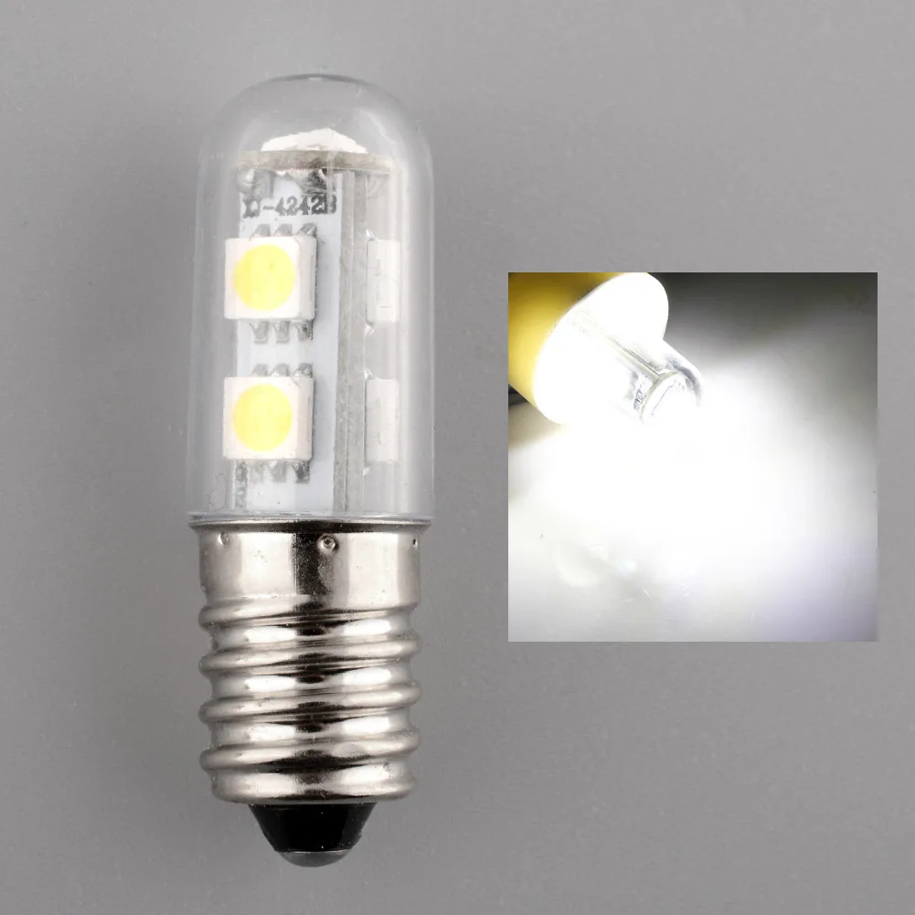 E14 220 V/1 W 7LED 5050SMD яркий белый домашний холодильник кукурузный светильник долговечная лампа