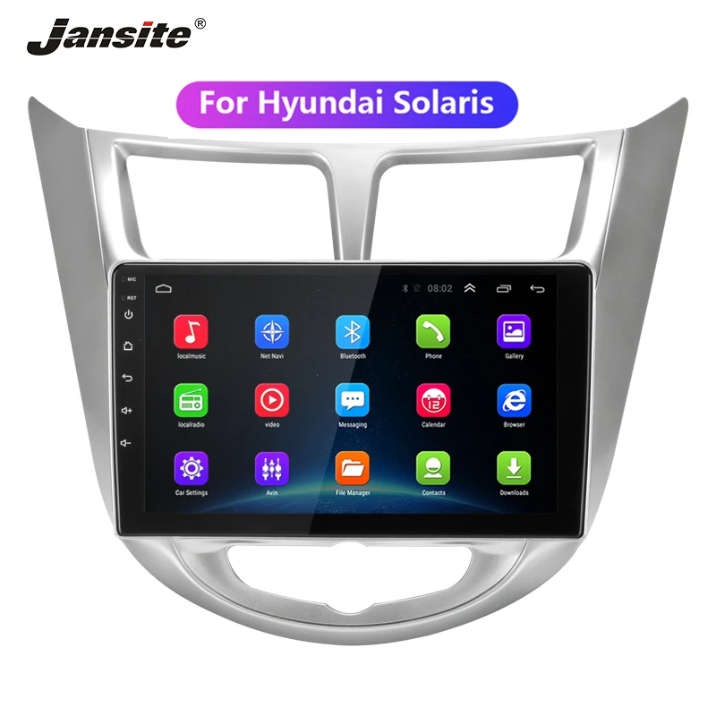 Jansite 9 &quotАвтомагнитола для hyundai Solaris 2010 2016 камера заднего вида сенсорный экран 4G