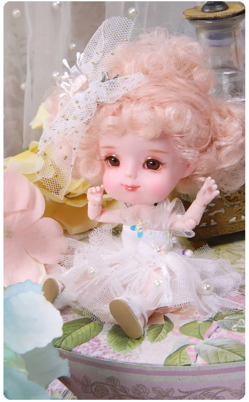 Мечта фея 1/12 BJD кукла DODO кукла ob11 14 см мини кукла 26 шарнир тело милый детский подарок игрушка Ангел Кукла-сюрприз