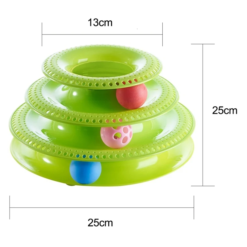 Kat Speelgoed Интеллектуальный тройной игровой диск Kat Speelgoed Ballen Kat Crazy Bal Disk Interactieve Speelgoed voor IQ Traning