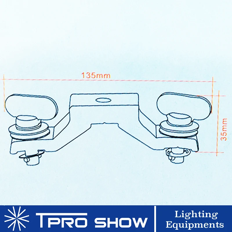 4 Pieces Moving Head Light Fast Lock Stage Clamps Aluminum Hook 106mm Pitch Turn Bracket Mount For Martin Mini Mac LED DJ Lights