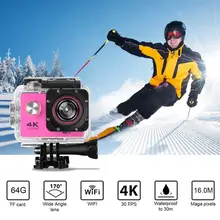 Водонепроницаемый 2 дюймов ЖК-дисплей 4K Wifi HD 1080P Ультра спортивный движения экшн Камера DVR, быстрая камера, видеокамера HDMI 32 Гб 170 градусов широкоугольный объектив высокого разрешения