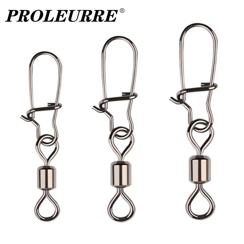 Fishing Accessories 10pcs Eight-ring Connector Stainless Steel Snap Fishhook Swivels Tackle for Lure Hooks Pesca Fishing Tackle