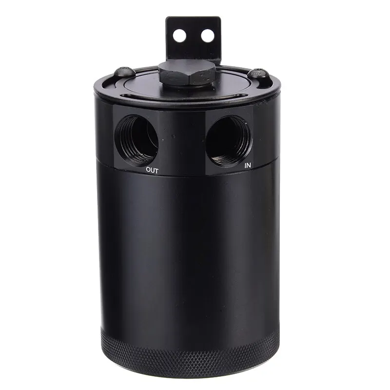 Universal 1set Aluminum Oil Catch Can Reservoir Tank/Oil Catch Tank With PCV/CCV Air Filter For Most Cars