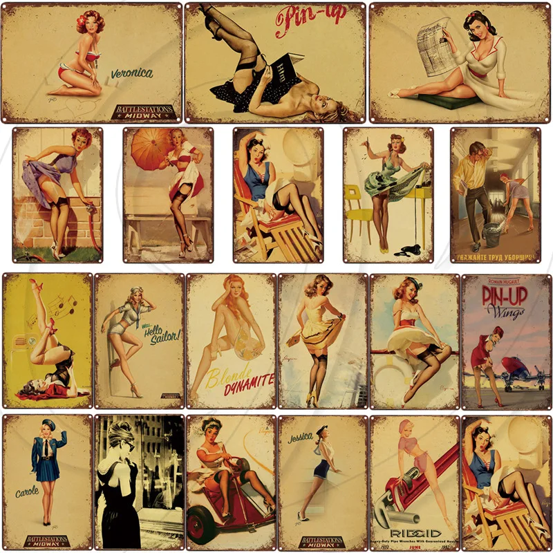 

Retro Iron Painting Metal Poster Wall Art Signs Bar Pub Coffee Man Cave Home Decor Vintage Plaque Plate