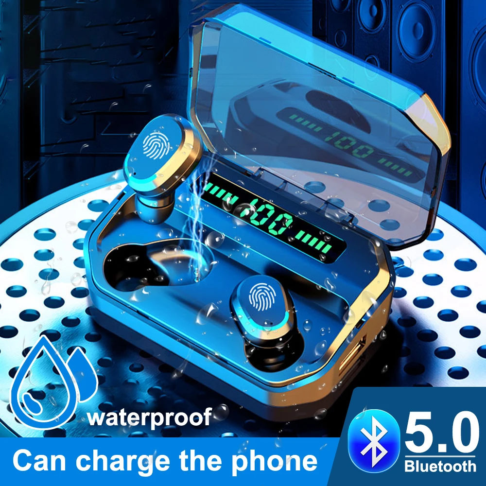 Беспроводные наушники TWS с Bluetooth Hi-Fi стерео наушники-вкладыши спортивные со