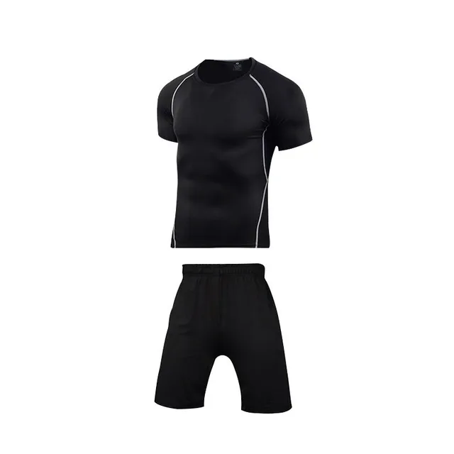 Men Sportswear Compression Sport Suits Quick Dry Running Sets Clothes Sports Joggers Training Gym Fitness Tracksuits Running Set Men sportswear 2-3