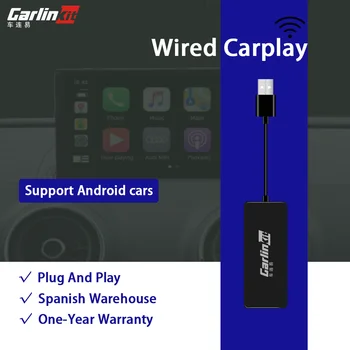 

Carlinkit USB CarPlay Dongle/Android Auto for Android Car Android Multimedia Player iPhone Android phone Wired Autokit Black