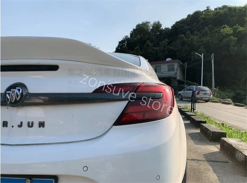 Использовать для opel insignia спойлер год Buick Regal глянцевое углеродное волокно/FRP заднее крыло R стиль спортивные аксессуары