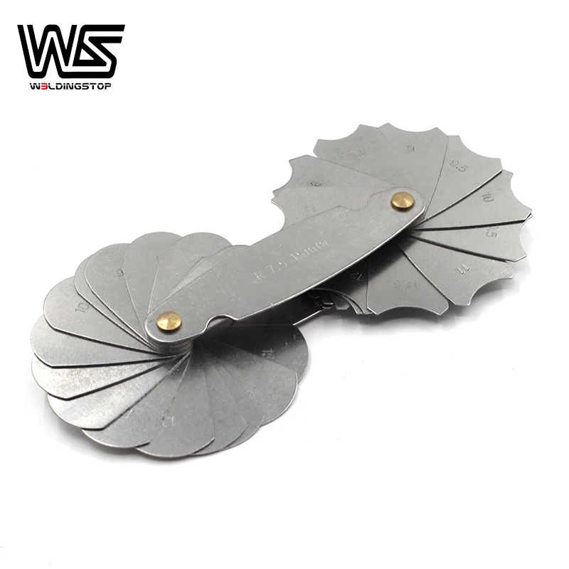 

Radius gage Gauge Fillet 32pcs set R7.5-15mm Lock Device MEASUREMENT Tools stainless steel