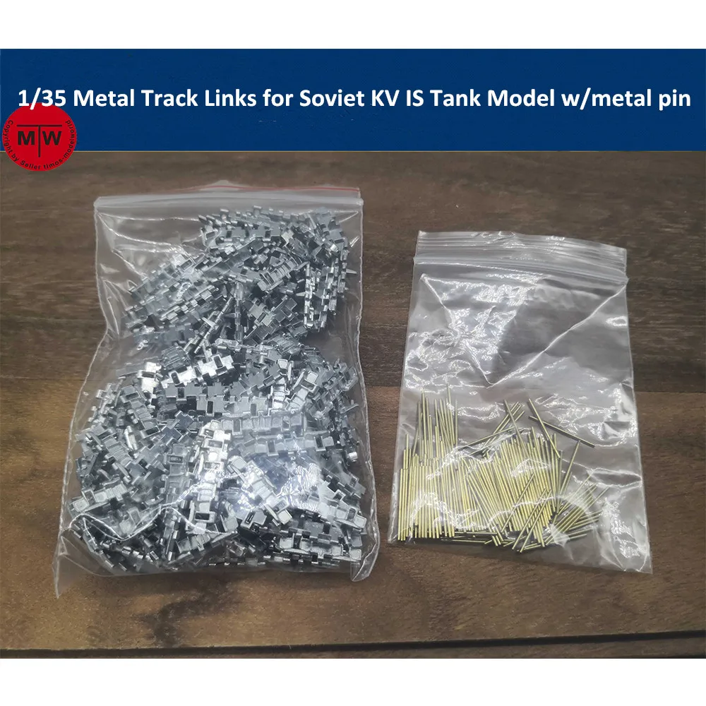 

1/35 Scale Metal Track Links for Soviet KV IS Tank Model w/metal pin SX35021