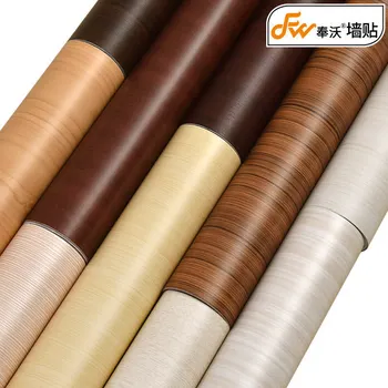 

Self-adhesive wood grain wallpaper PVC waterproof washable wallpaper TV wall cabinet door table