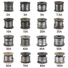 Предохранитель провода бытовой предохранитель 5A 10A 15A 20A 25A 30A 40A 60A страховой провод Большой