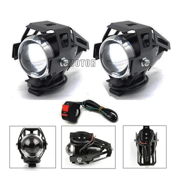 

12V Motorcycle Headlights Auxiliary Headlamp U5 LED Spotlight Spot Head Lights Lamp Waterproof For BMW R1250GS R1200GS/RS F800GS