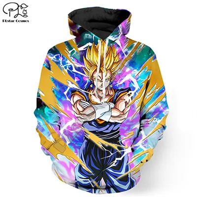 style 1 PLstar Cosmos супер Dragon Ball-Z Веселая 3D-печать Толстовка/куртка/рубашки мужские женские хип-хоп swag fit athletic style-3 - Цвет: style 1
