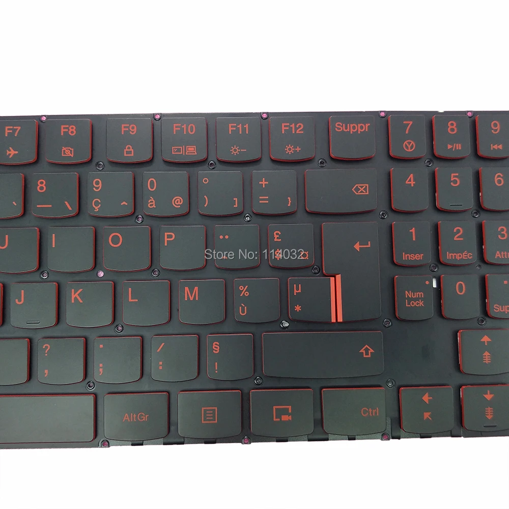 New Lenovo Legion Y520-15IKBA Y520-15IKBM Y520-15IKBN Keyboard Red backlit US 