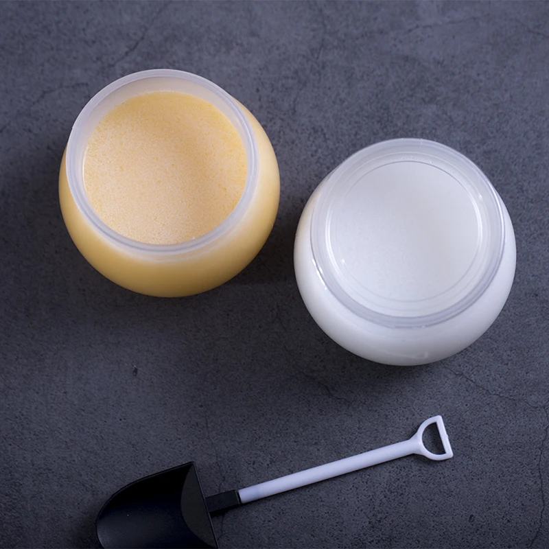 25pcs Disposable pudding cup PP injection high temperature resistant plastic cups transparent cute mini yogurt cup with lid