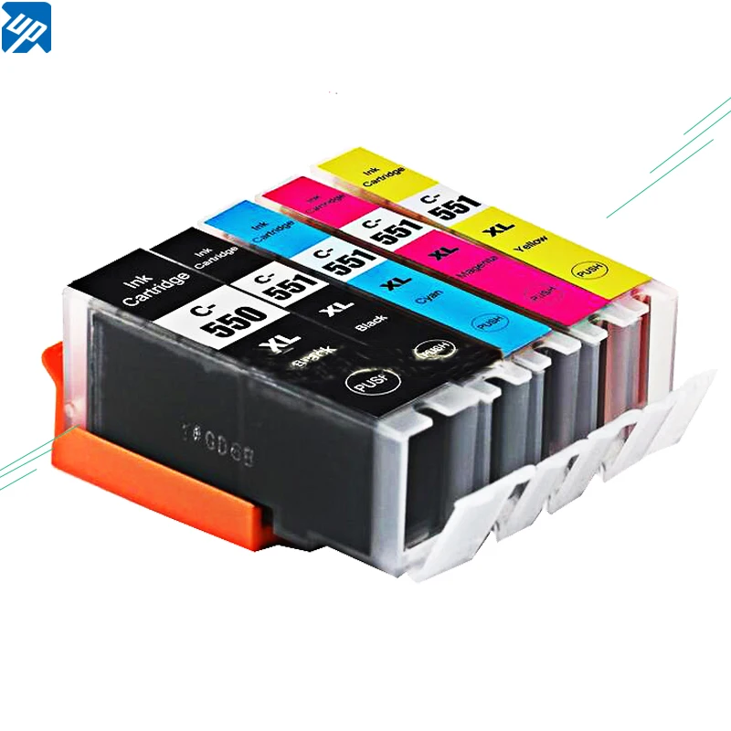 10PK PGI-550 cli-551 pgi550 ink Cartridge for Canon IP7250 MG5450 MX925 MG5550 MG6450 MG5650 MG6650 IX6850 MX725 MX925 with ink