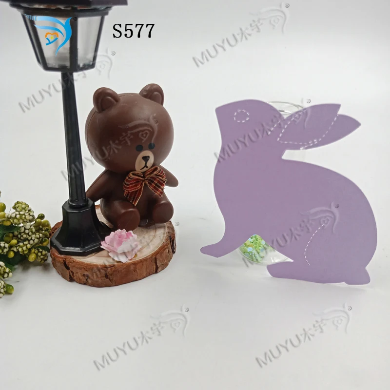 Кролик новая деревянная форма вырубки для скрапбукинга Thickness-15.8mm S577