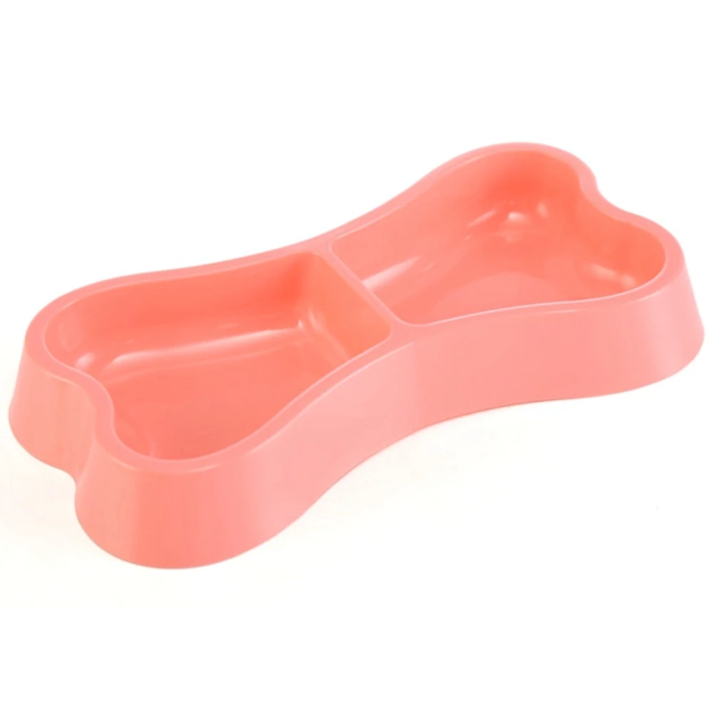Bone Shaped Pet Bowl for Cats PP Plastic Dog Bowl Cute Puppy Dog Food Bowl Bright Color Pet Feeder Beautiful Cat Water Container
