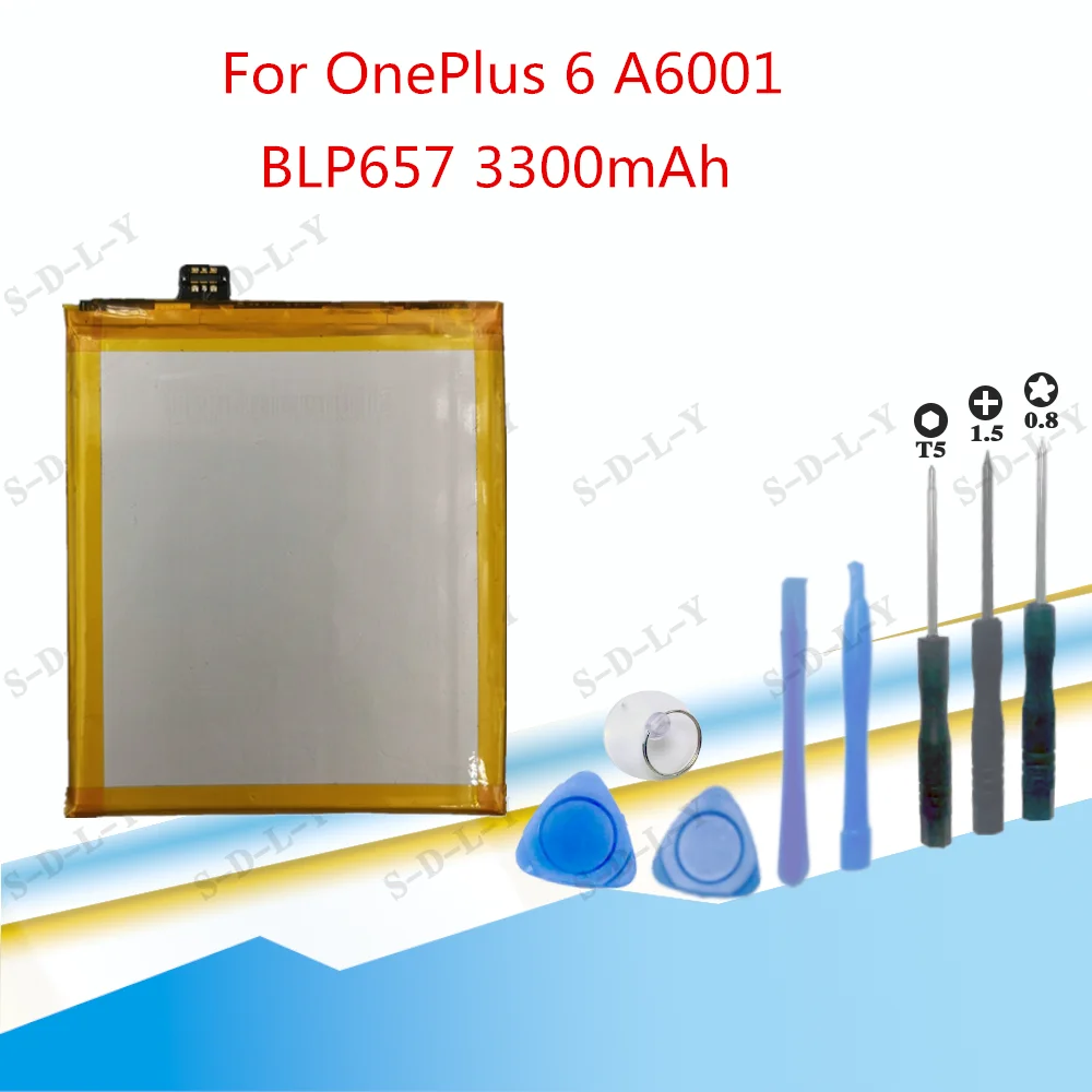 Оригинальный аккумулятор для телефона BLP657 3300 мАч OnePlus 6 A6001 высококачественные