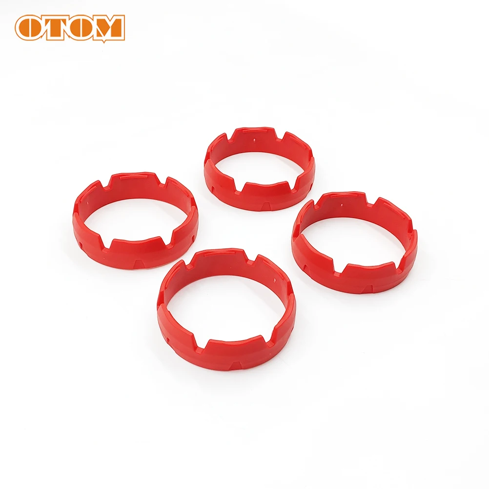 OTOM 2 색 오토바이 전방 충격 흡수 장치 내마모성 링 포크 마모 슬리브 보호 시트 포스트 클램프 KTM 용 고정 튜브 클립