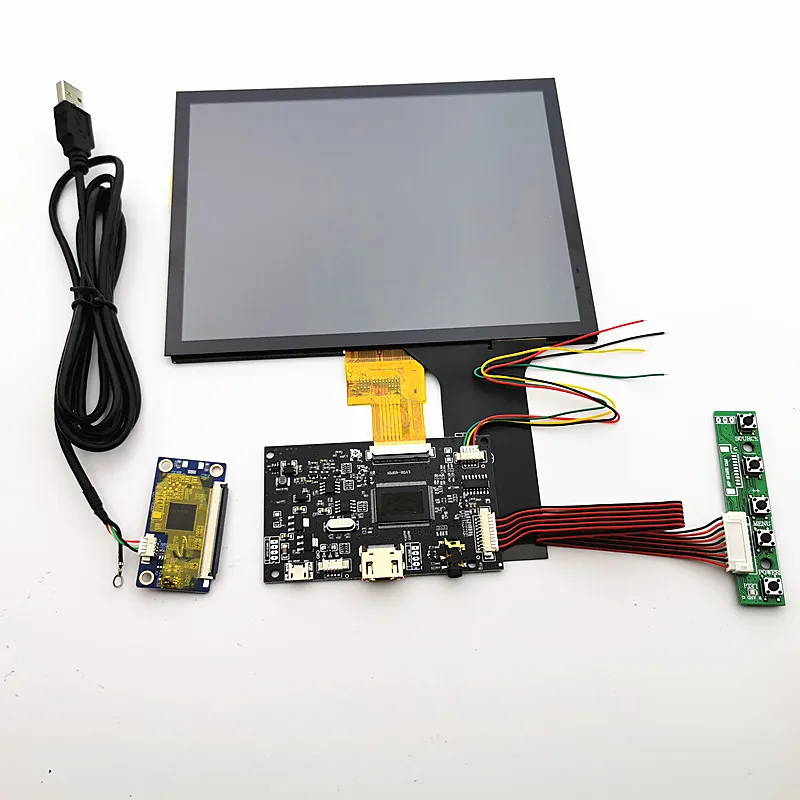 

8“ Monitor capacitive touch display module 1024X768 for Linux/android /win7 8 10 Raspberry Pi3 plug and play LCD screen DIY kits