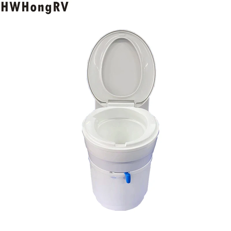 RV electric toilet，Electrical camper RV toilet bowl is made of lightweight PP material for Comfort room Toilet with Electric Flu