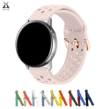Lebanda спортивный ремешок для смарт-часов Galaxy Watch Active/42/46 мм, ремешок для HUAWEI GT силиконовый ремешок из мягкой дышащей ткани замена 20 мм/22 мм