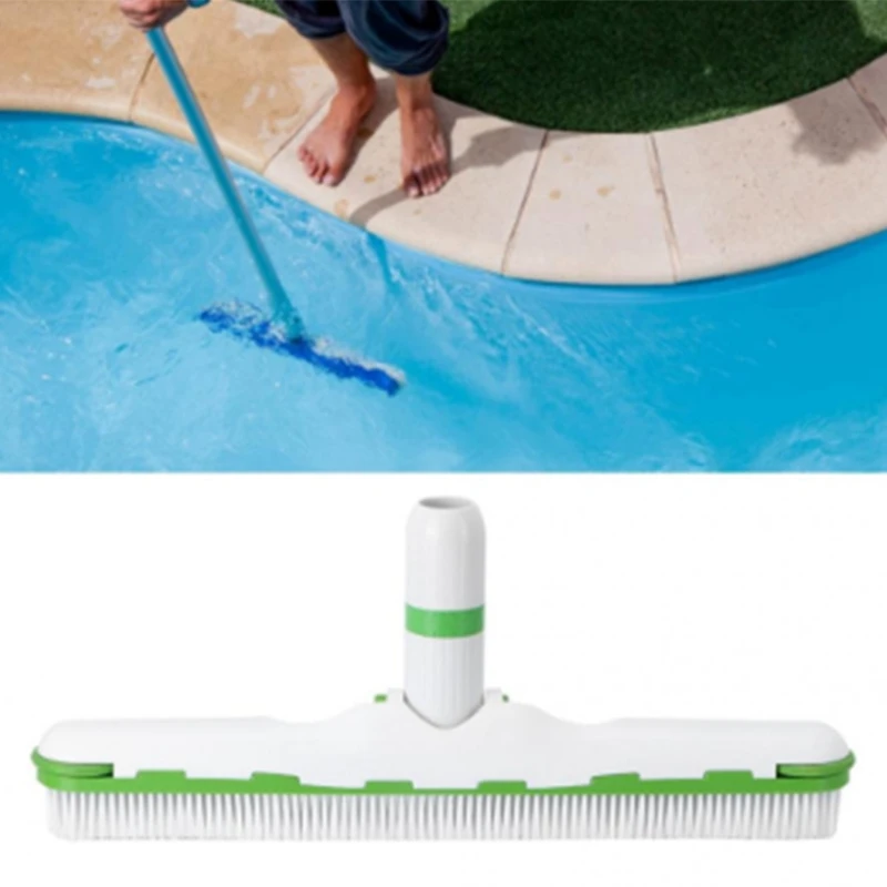 

Swimming Pool Brush Pool Floor Wall Cleaning Tool Pool Broom Algae Remover Scrubber Hot Spring Pools Cleaning Brush with Wheels