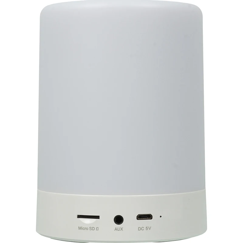 Колонка порт. Ginzzu GM-893W белый 5W 1.0 BT/3.5Jack 1800mAh