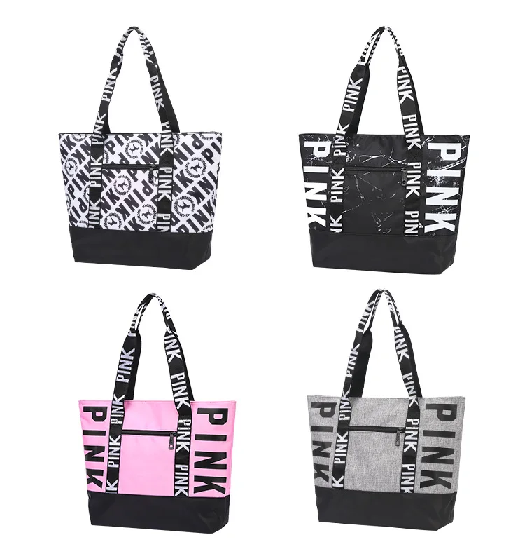 New Waterproof Fitness Bag For Training Outdoor Women's Sport Bag Nylon Ladies Handbags Travel Portable Pink Gym Bags Women