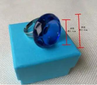 Прививка ресниц специальный клей лоток на палец хрустальное кольцо ресницы клей поддон накладные ресницы клей держатель макияж инструменты 1 шт - Цвет: BLUE 1pc