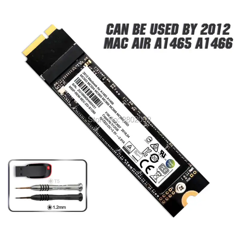  NEUE Macbook Air A1465 A1466 SSD Für 2012 jahr 64GB 128GB 256GB 512GB 1T 2T SOLID STATE DISK Md231 