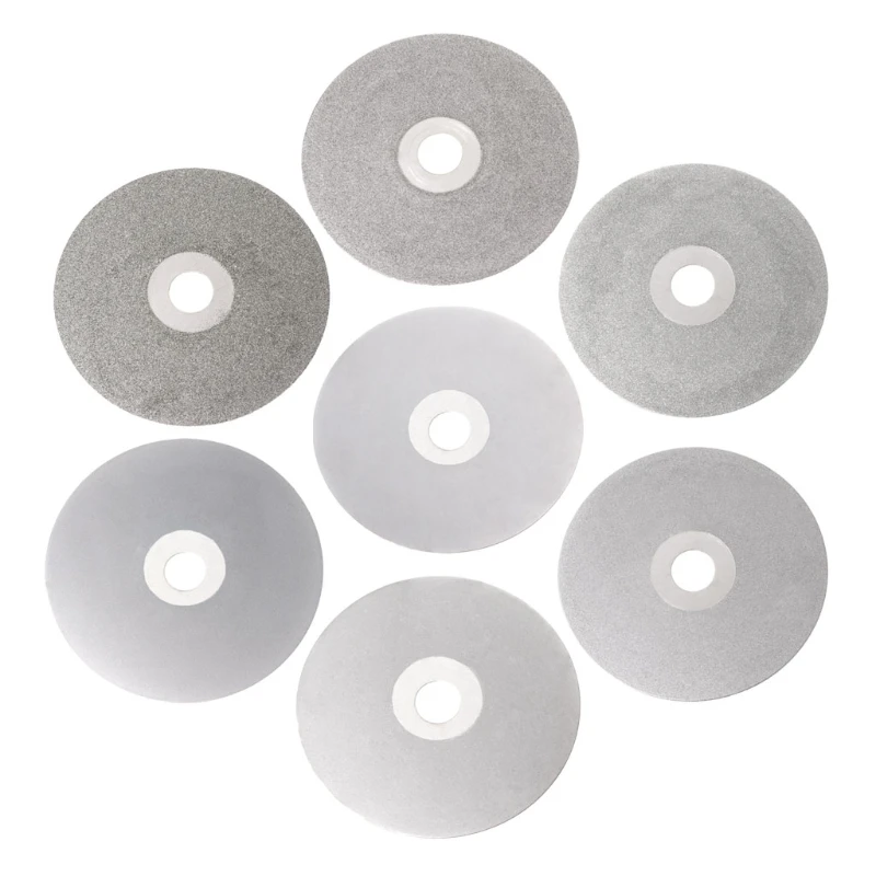 Sanding Disc Grinding Disc Grinding Wheel 4" 100mm 80-2000# Diamond Coated Flat Lap Wheel Lapidary Polishing