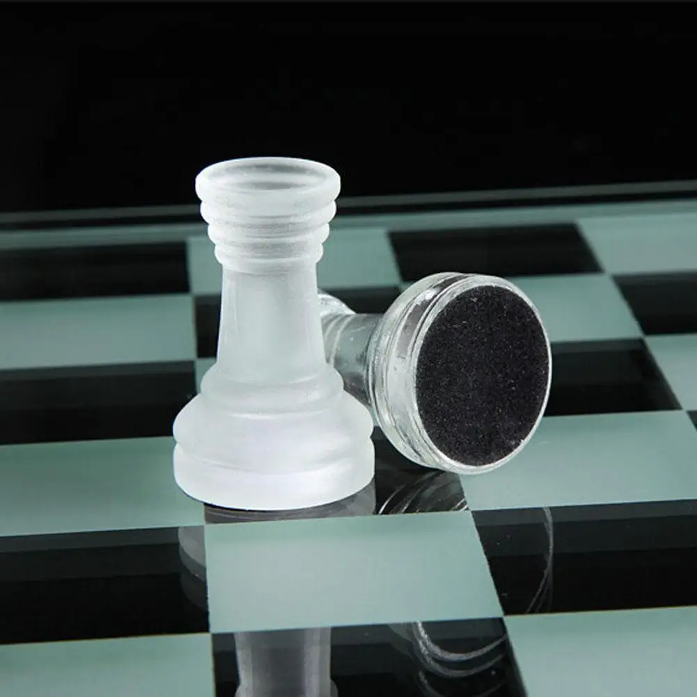 K9 Glas Schach Luxus Elegant Internationalen Schach Spiel Schach Schach Spiel Verpackung Kleine Bord Internationalen Set Wrestling G R4n7