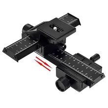 

4-way Macro Focusing Focus Rail Slider/close-up Shooting for Digital SLR Camera DC with Standard 1/4-inch Screw Hole Aluminum