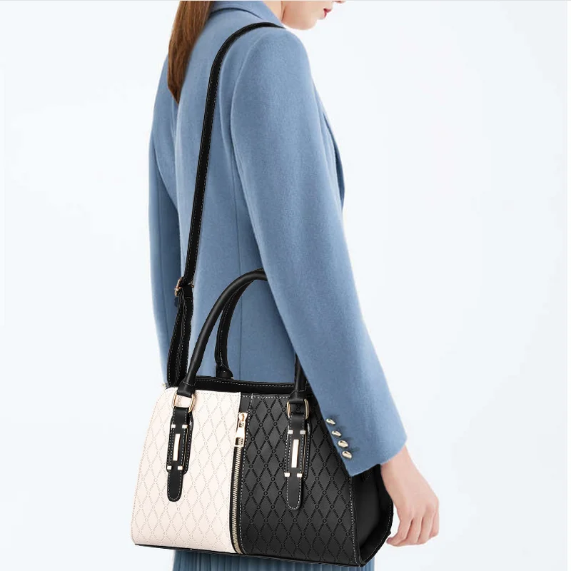 

Fashion For Luxury Handbags Women PATCHWORK Bags Designer 2020 Crossbody Pu Leather Black Soft Washed Messenger Flap Bag