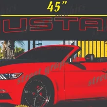 Для Mustang Outline лобовое стекло баннер наклейка Ford Mustang " x 45"