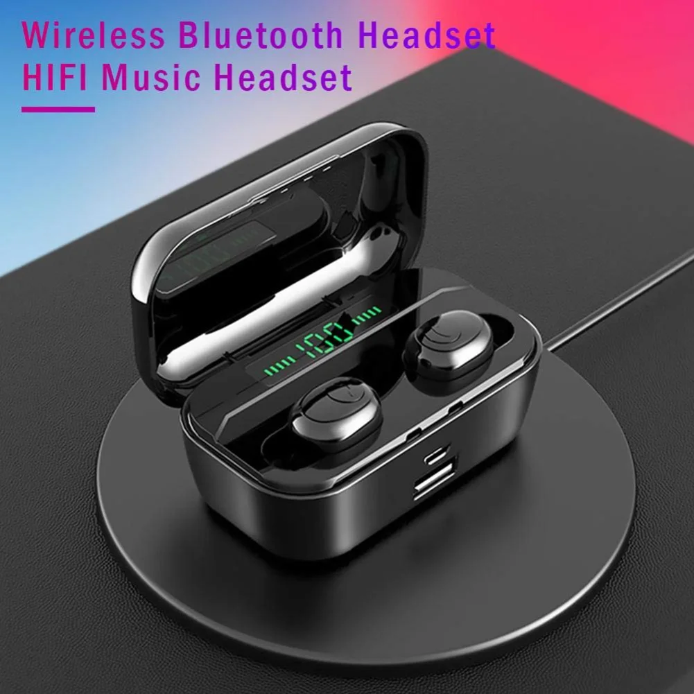 Новые G6S мини-наушники-вкладыши Bluetooth 5,0 стерео беспроводные наушники-вкладыши с зарядной коробкой