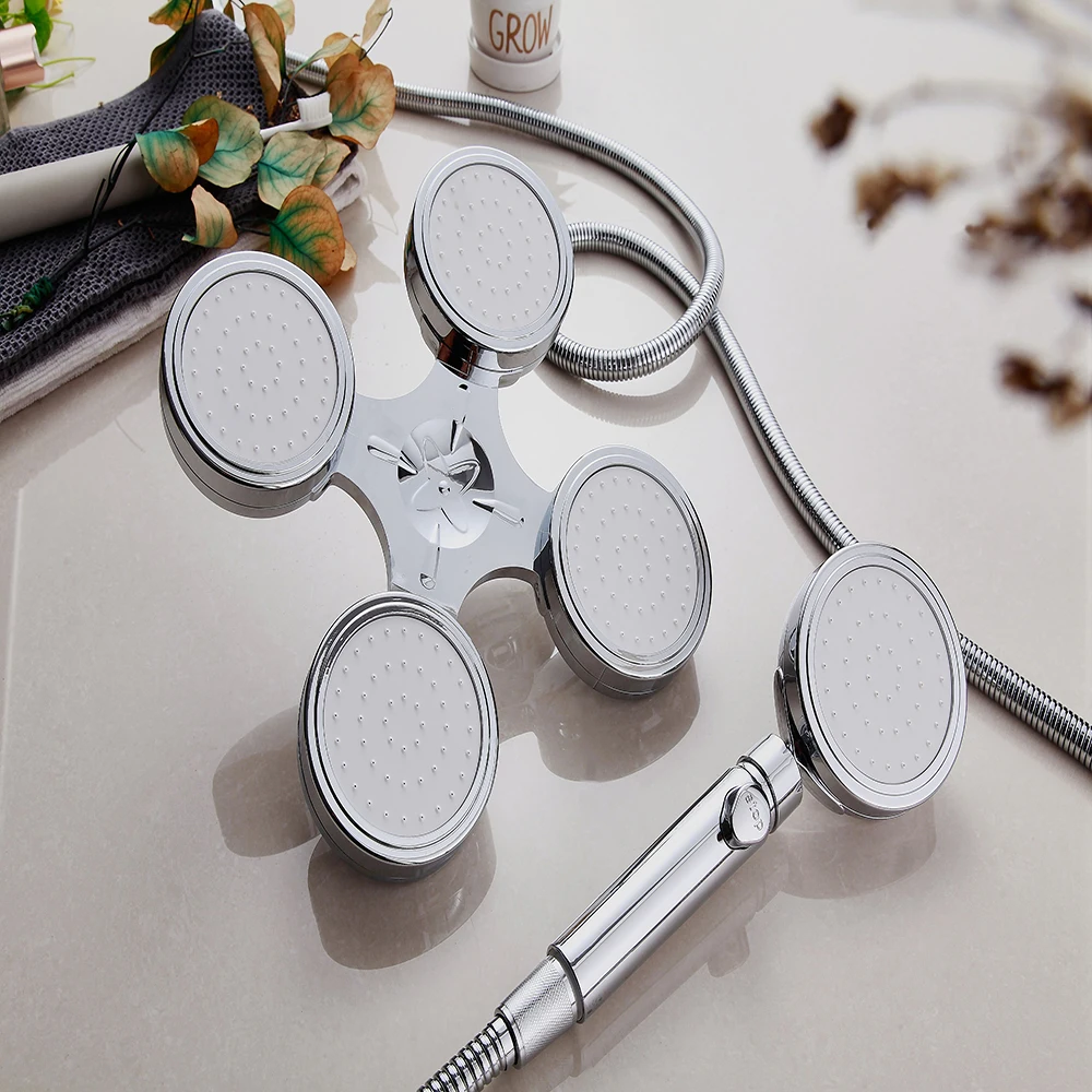 Shower Head Bathroom Accessories Rainfall Shower Set High Pressure Overhead Water Saving Spa Turbo Hydromassage Massage shower head