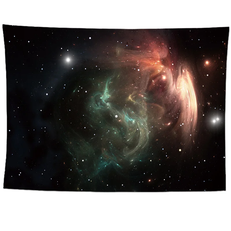6120 Galaxy психоделический гобелен, Настенное подвесное одеяло, декоративный настенный ковер для гостиной, на заказ - Цвет: 6120