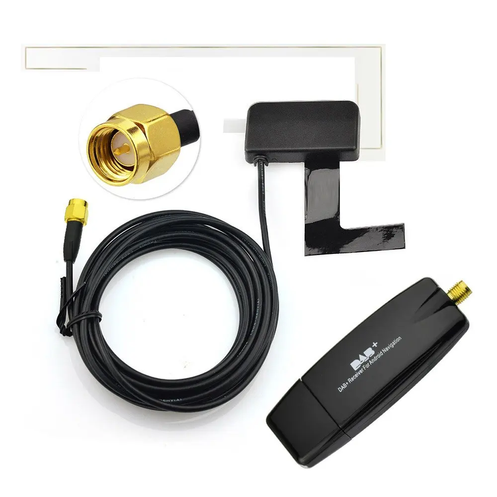 USB 2,0 цифровой DAB+ радио тюнер вставляемый приемник для Автомобильный dvd-плеер на основе Android Авторадио Стерео USB DAB радиоприемник для Android автомобиля радио